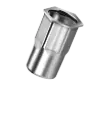 KUNNUT Blindnietmutter M03 Edelstahl A2 kleiner Senkkopf Teilsechskant Klemmbereich 0,5-2,0 mm   (Kopie)