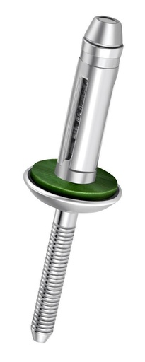 [85AA152311] TITEC Presslaschen-Blindniet mit Neopren- Dichtscheibe Alu/Alu Flachkopf 5,2 X 31,8 Klemmbereich 14,3-19,1mm